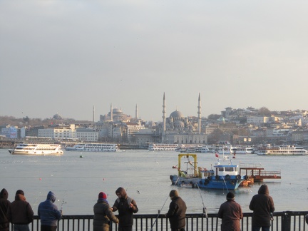 6 Mosques in Old Istanbul from Ataturk Bridge